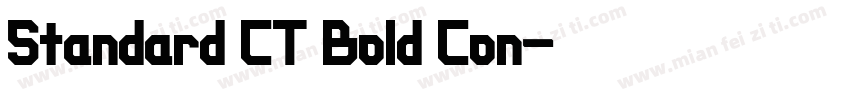 Standard CT Bold Con字体转换